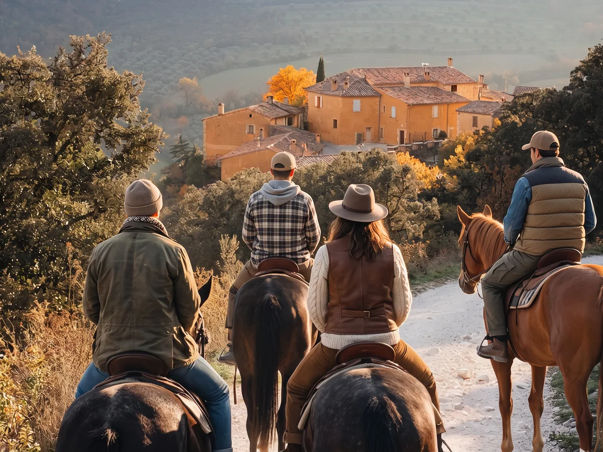 Balade à cheval en Ardèche, autour de Saint-Julien-le-Roux