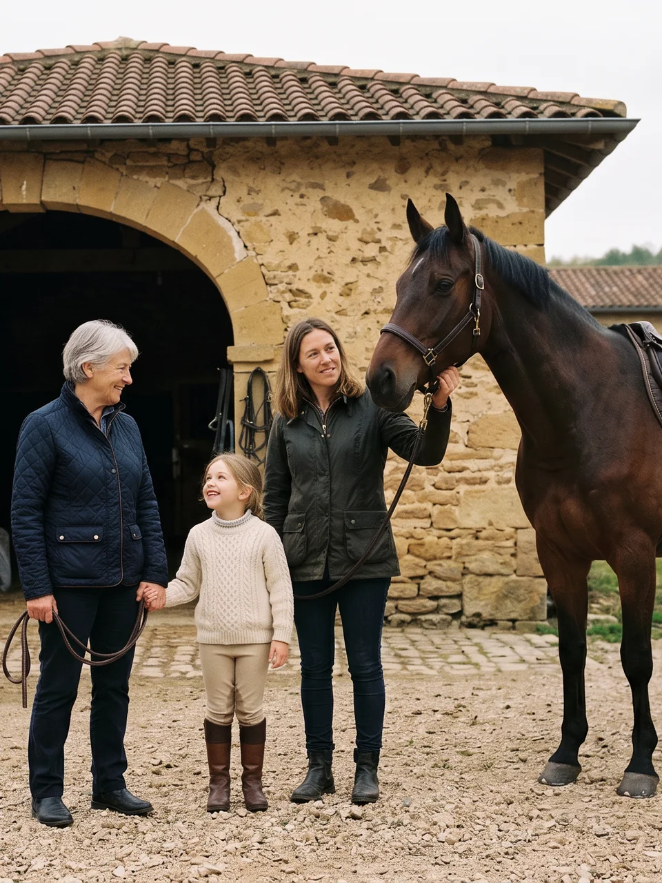 L'équipe, Les Poneys de la Fontaine, centre équestre à Saint-Julien-le-Roux